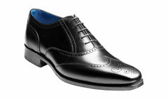 Mens Johnny - Black Calf Brogue | Barker Shoes
