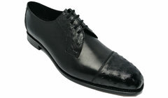 Mens Dorchester - Black Calf / Ostrich | Barker Shoes