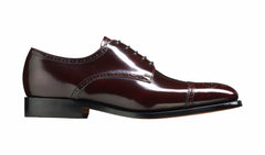 Mens Perth - Burgundy Hi-Shine Derby Shoe | Barker Shoes