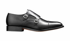 Mens Tunstall - Black Calf Monk Strap | Barker Shoes
