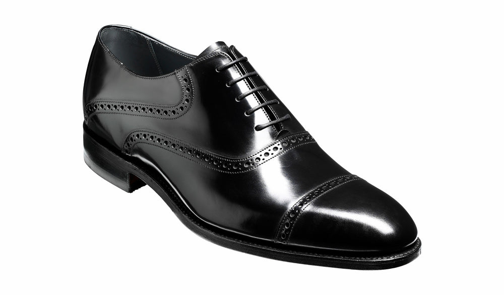 Mens Wilton - Black Hi-Shine Oxford | Barker Shoes