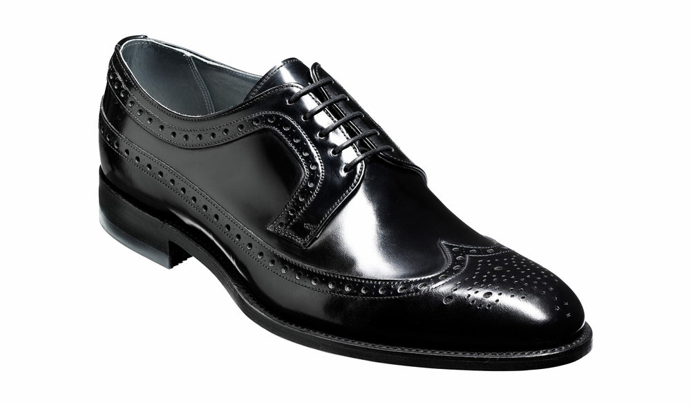 Mens Woodbridge - Black Hi-Shine Derby | Barker Shoes