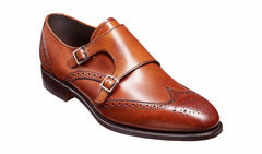 Mens Fleet - Antique Rosewood Calf Wingtip Shoes | Barker Shoes
