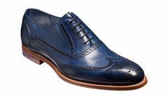 Mens Valiant - Navy Hand Painted Brogue | Barker Shoes