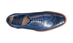 Mens Valiant - Navy Hand Painted Brogue | Barker Shoes