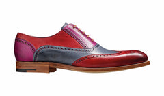 Mens Valiant Multi - Red / Grey / Purple Hand Painted | Barker Shoes
