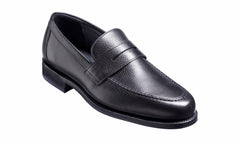 Mens Jevington - Black Grain Loafer Shoe | Barker Shoes