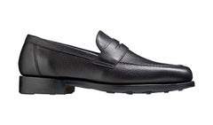 Mens Jevington - Black Grain Loafer Shoe | Barker Shoes