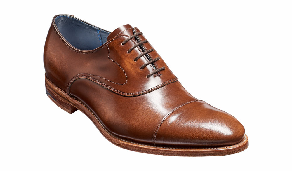 Mens Hartley - Cedar Hi-Shine Oxford toe-cap Shoe | Barker Shoes