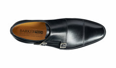 Mens Edison - Black Calf - Monk Strap Shoe | Barker Shoes