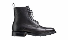 Mens Donegal - Black Grain - Mens Top-cap Boot | Barker Shoes