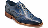 Mens Spencer - Navy / Grey Hand Painted | Barker Shoes