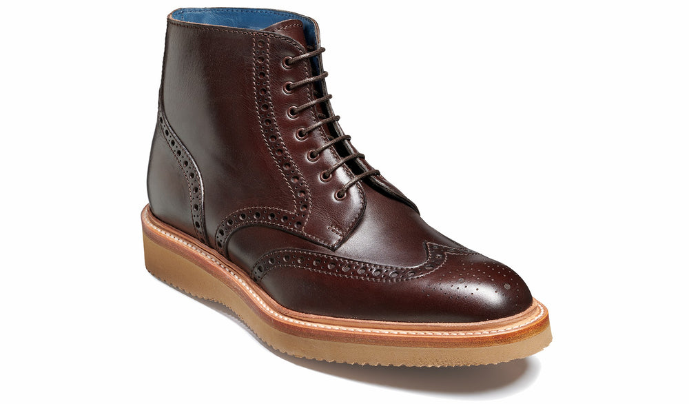 Mens Terry - Chocolate Hand Painted | Barker Shoes