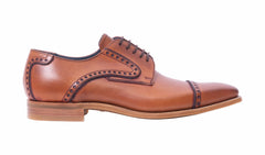 Mens Stewart - Antique Rosewood/ Navy | Barker Shoes