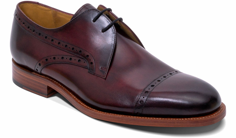 Mens Wye - Hand Brushed Burgundy | Barker Shoes