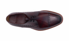Mens Wye - Hand Brushed Burgundy | Barker Shoes