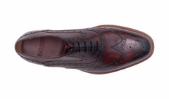Mens Liffey - Hand Brushed Burgundy | Barker Shoes