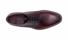 Mens Trent- Hand Brushed Burgundy | Barker Shoes