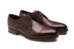 Mens Ealing - Hand Brushed Burgundy | Barker Shoes