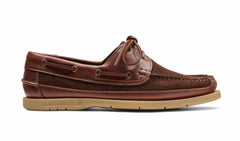 Mens Dexter - Cognac Leather Coffee Suede | Barker Shoes