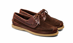 Mens Dexter - Cognac Leather Coffee Suede | Barker Shoes