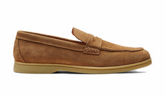 Mens Santiago - Tan Suede Caramel Sole | Barker Shoes