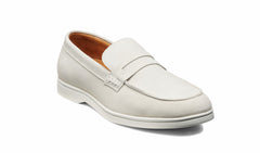 Mens Santiago - White Suede White Sole | Barker Shoes
