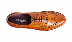 Womens Freya - Cedar Calf Brogue Shoe | Barker Shoes
