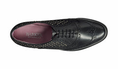 Womens Freya - Black Calf / Studs Womens Brogues | Barker Shoes