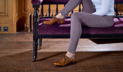 Womens Freya - Cedar Calf / Studs - Brogue Shoe Womens | Barker Shoes