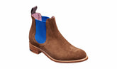 Womens Violet - Castagnia Suede / Blue Elastic | Barker Shoes