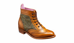Womens Grace - Cedar Calf / Green Tweed - Women Lace up Boot | Barker Shoes