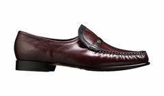 Mens Jefferson - Burgundy / Black Kid | Barker Shoes