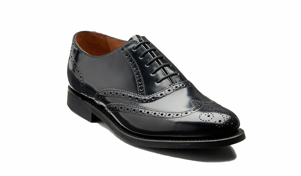 Mens Glasgow - Black Hi-Shine | Barker Shoes