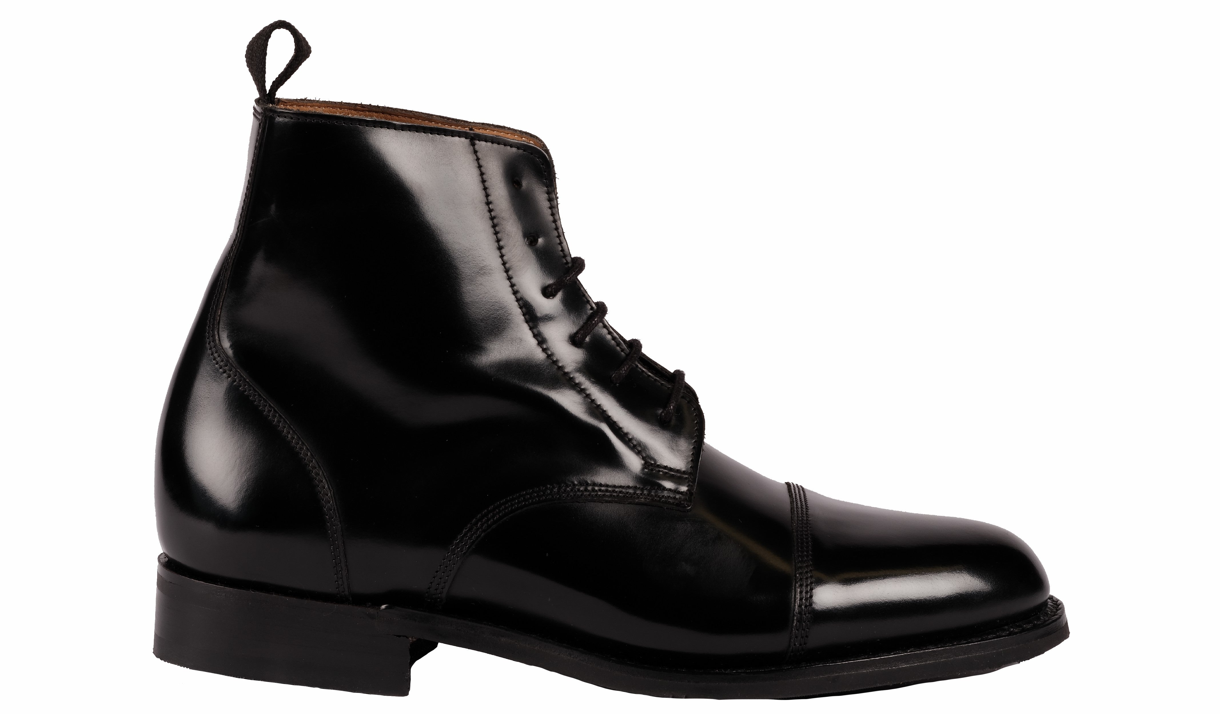 Mens Boot - Black Hi-Shine | Barker Shoes