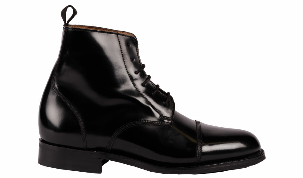 Mens Boot - Black Hi-Shine | Barker Shoes