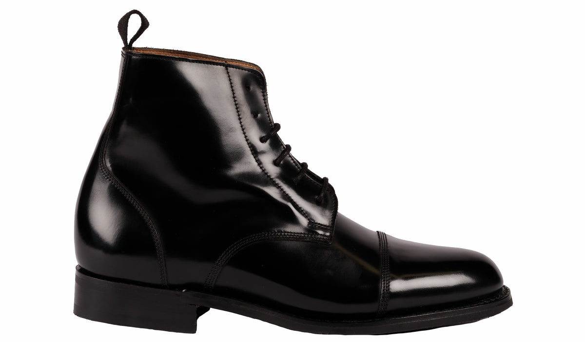 Mens Boot - Black Hi-Shine | Barker Shoes