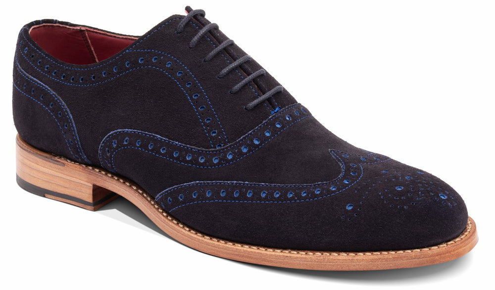 Mens Brando 2 - Navy Suede | Barker Shoes