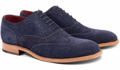 Mens Brando 2 - Navy Suede Cola Punch | Barker Shoes