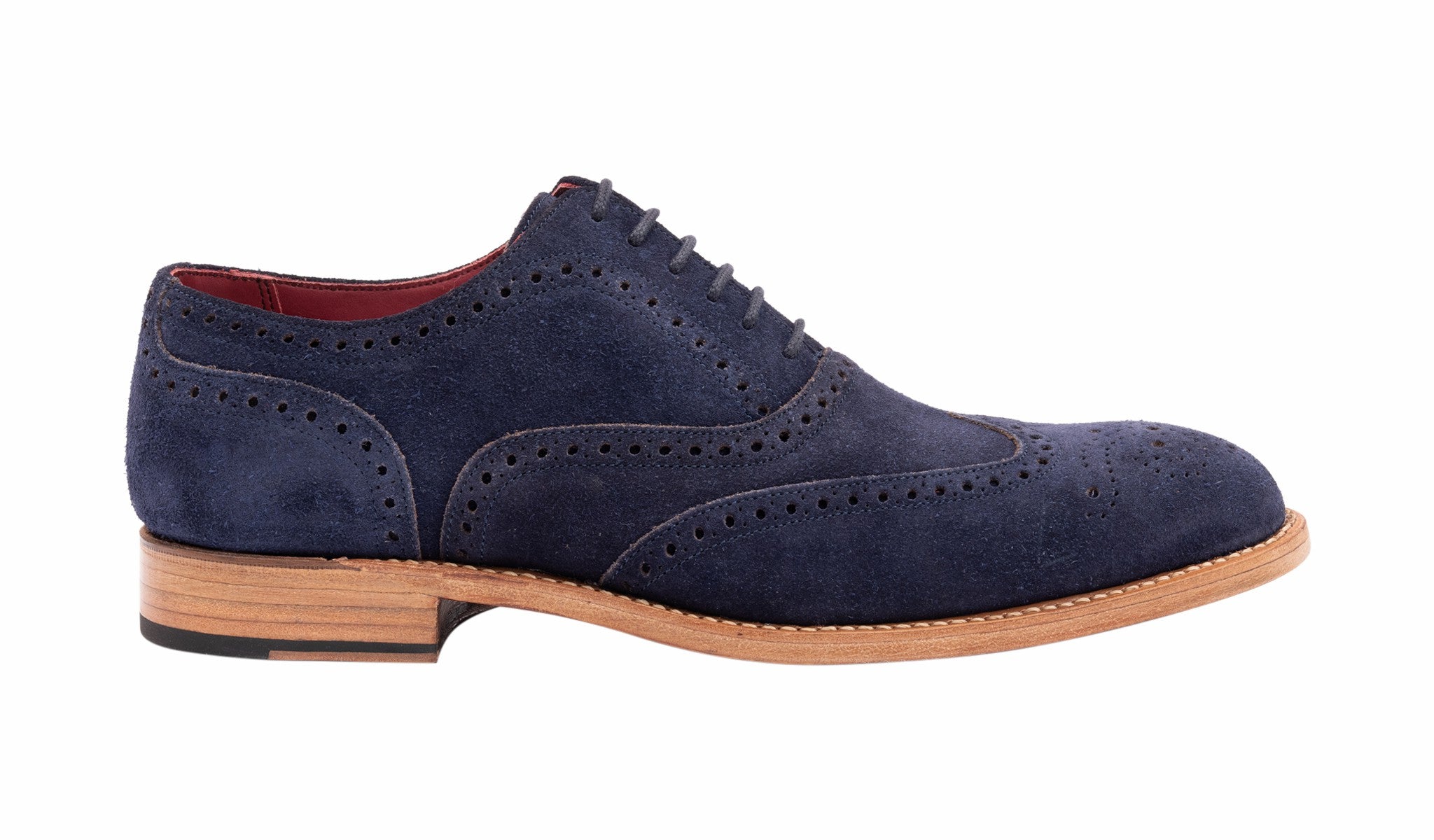 Mens Brando 2 - Navy Suede Cola Punch | Barker Shoes