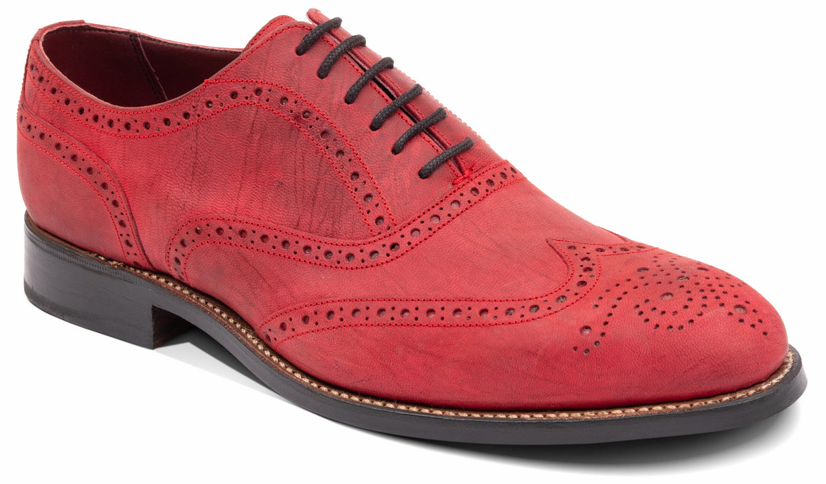Mens Brando 2 - Red Waxy Calf | Barker Shoes