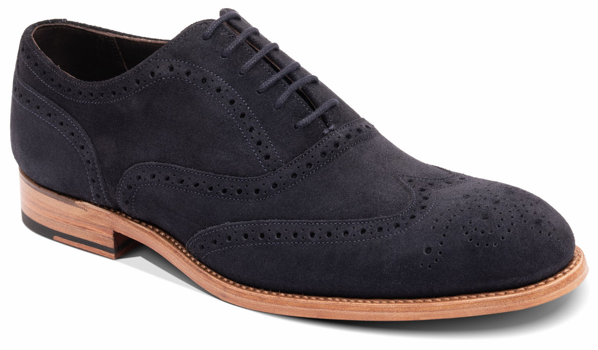 Mens Brando 2 - Navy Suede | Barker Shoes