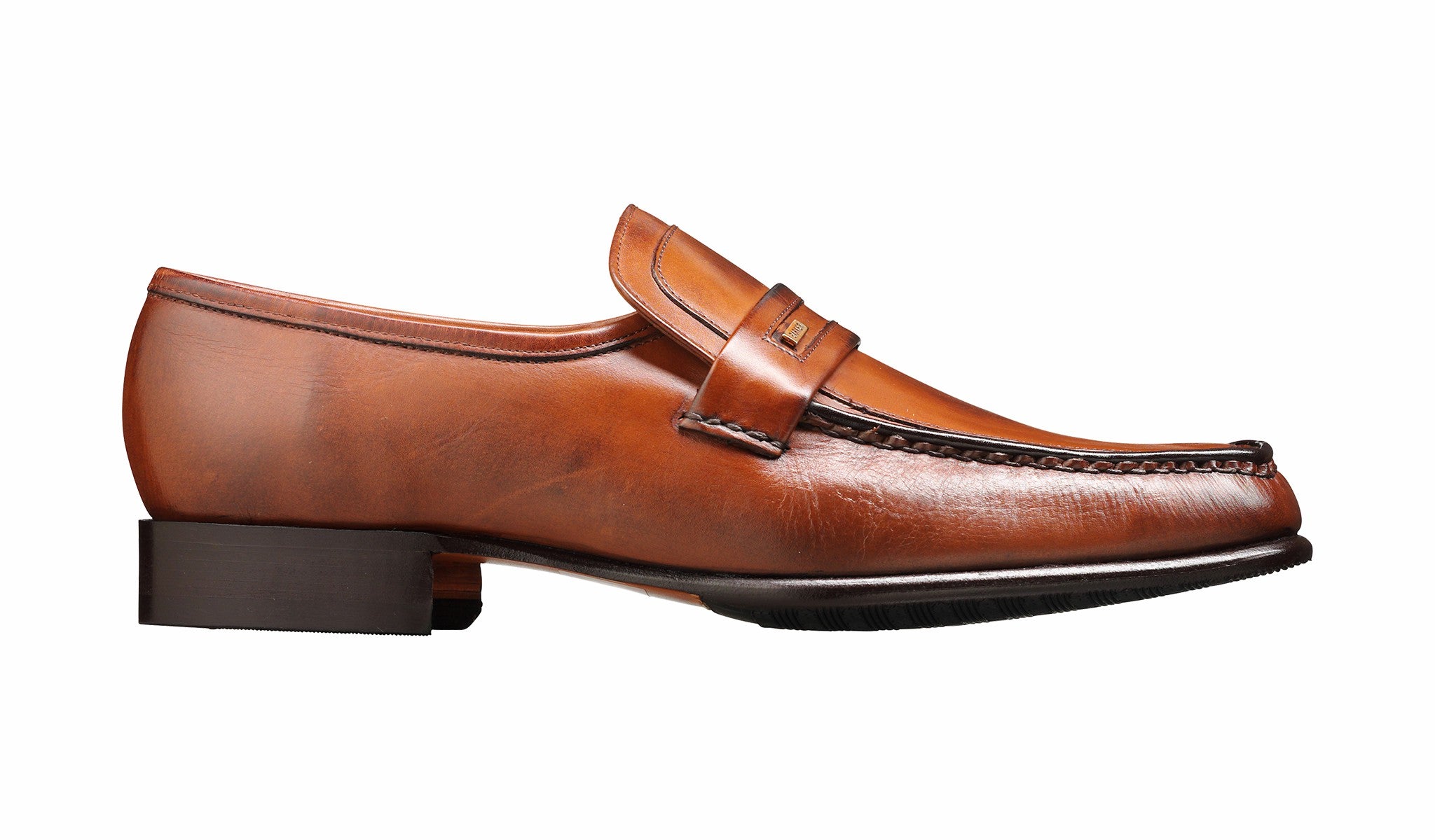 Mens Wesley - Chestnut Calf Loafer | Barker Shoes