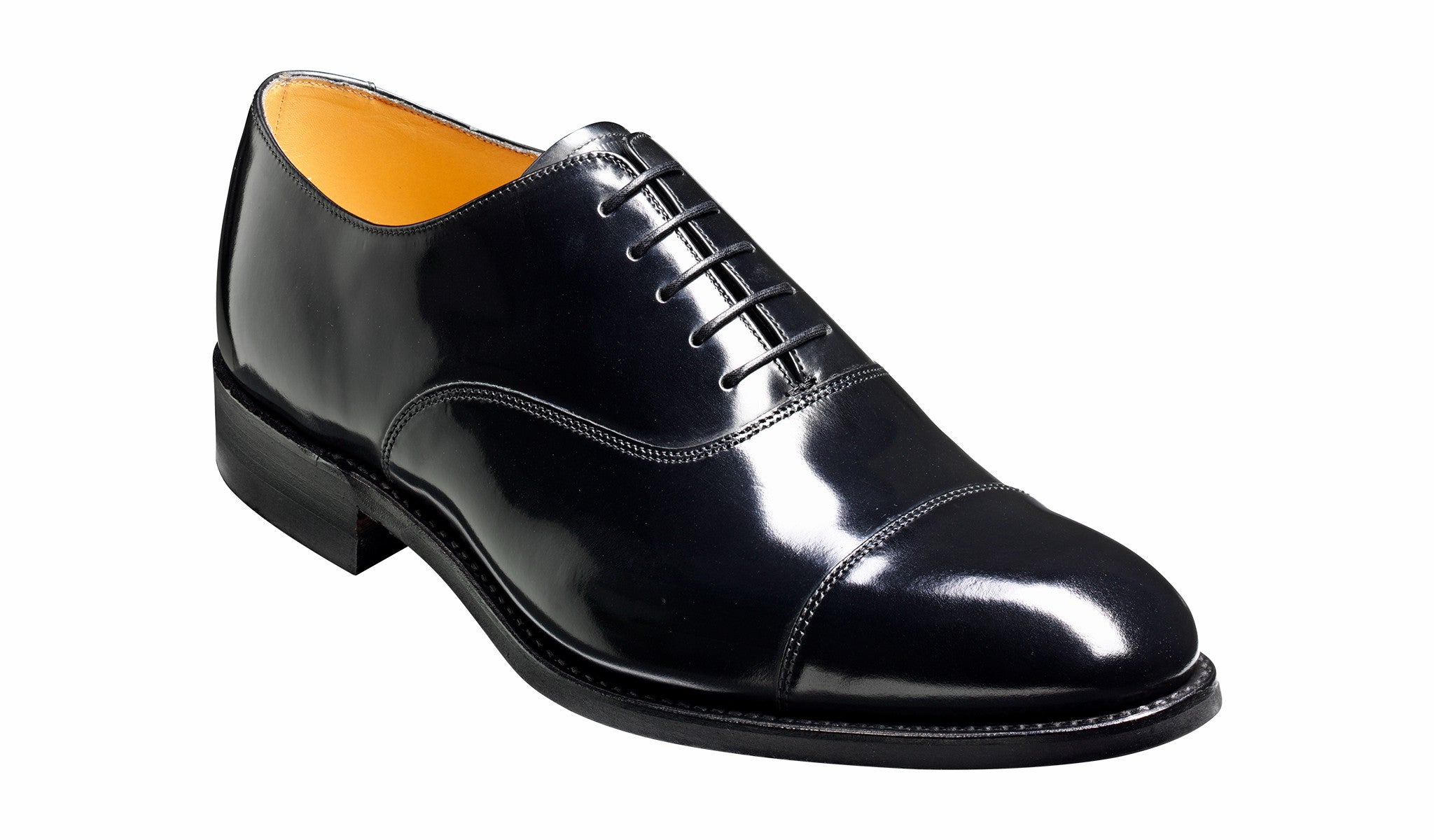Mens Cheltenham - Black Hi-Shine - Oxford Shoe Mens | Barker Shoes