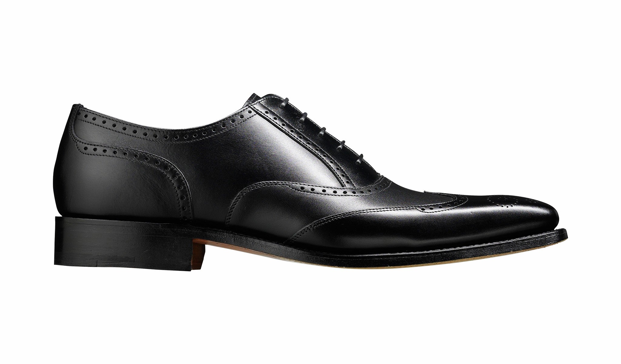 Mens Johnny - Black Calf Brogue | Barker Shoes