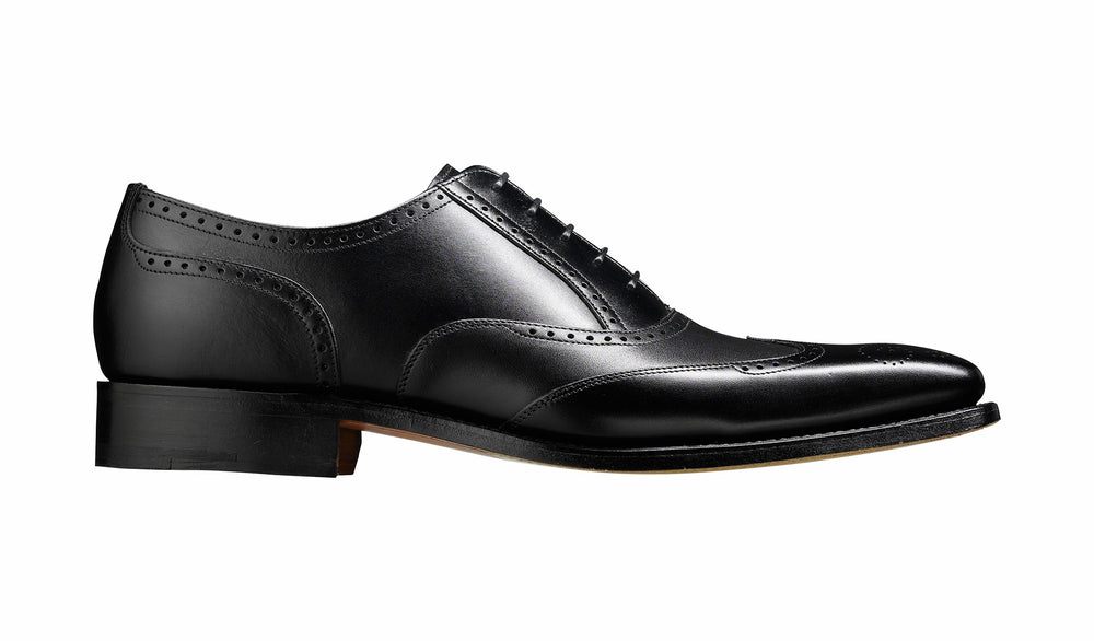 Mens Johnny - Black Calf Brogue | Barker Shoes
