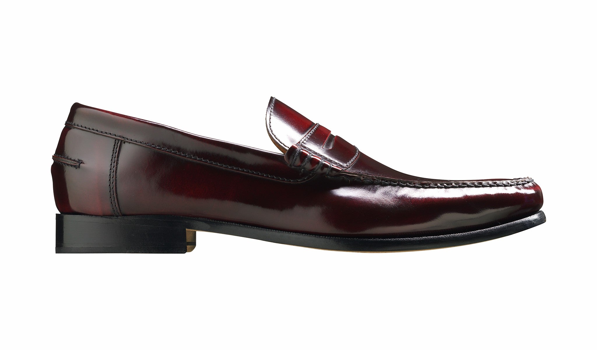 Mens Newington - Burgundy Hi-Shine | Barker Shoes