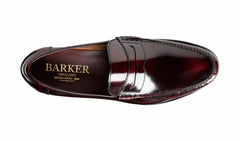 Mens Newington - Burgundy Hi-Shine | Barker Shoes