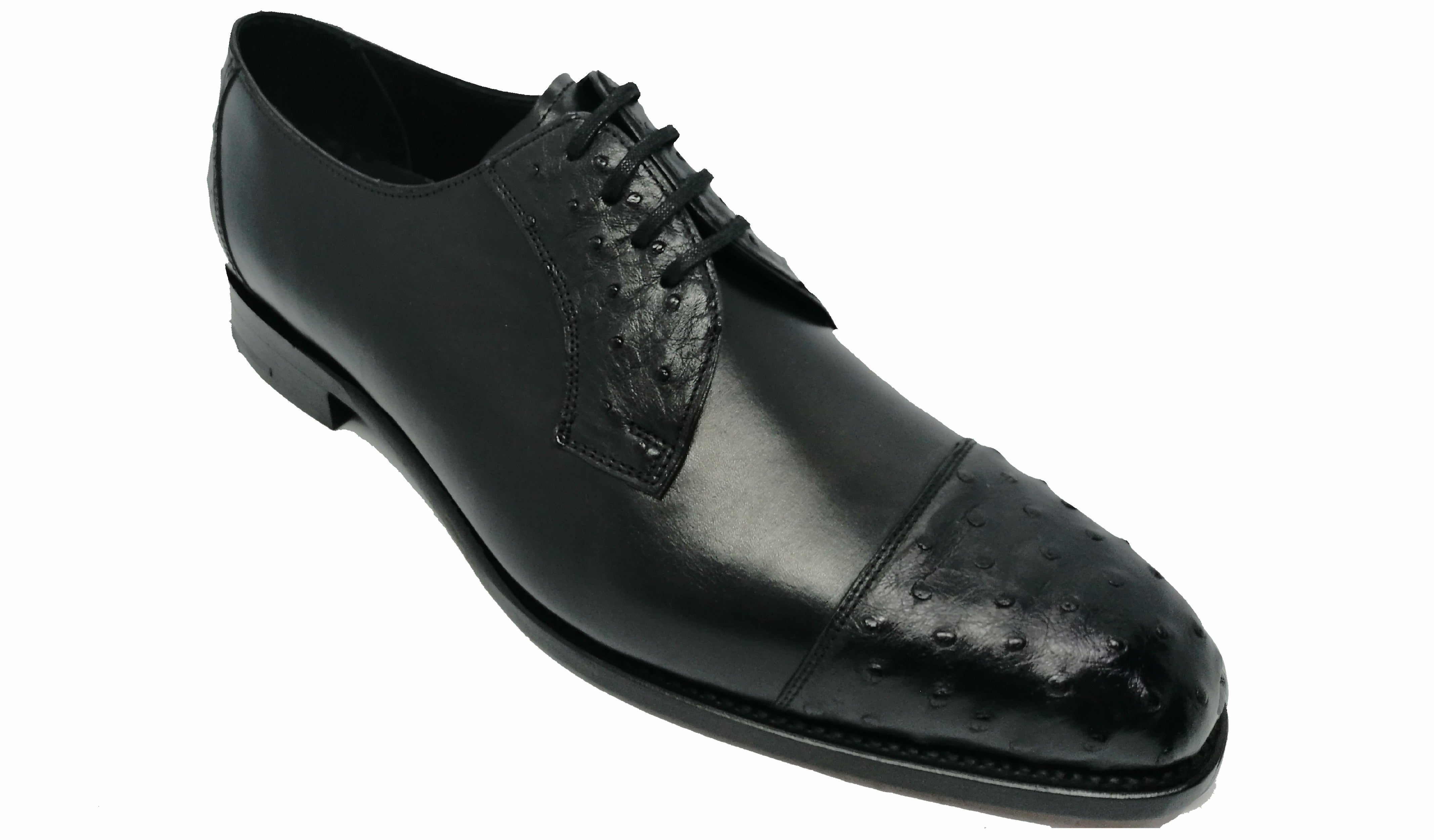 Mens Dorchester - Black Calf / Ostrich | Barker Shoes