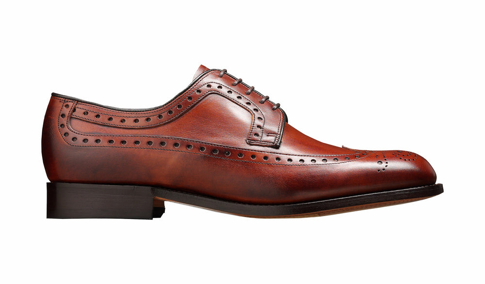 Mens Portrush - Walnut Calf Wingtip Derby | Barker Shoes